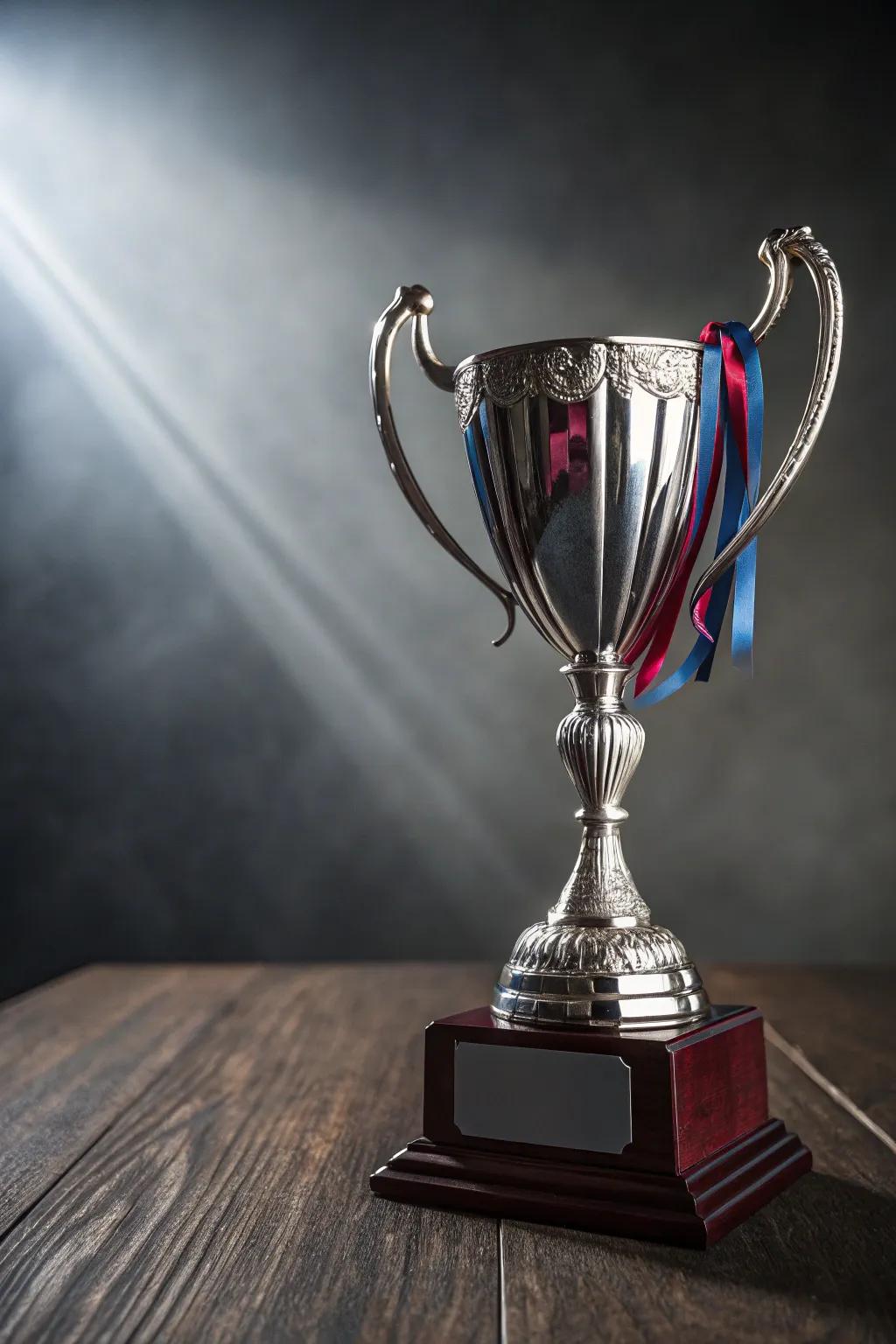 Elevate your achievements with a trophy that speaks your style—custom color accents for a personal touch.