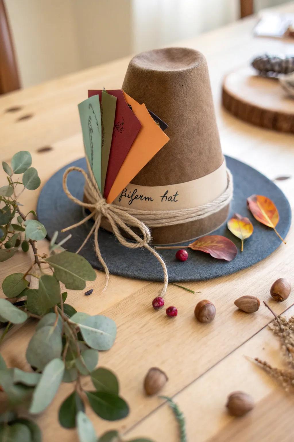 Welcome the spirit of Thanksgiving through the charming hats a flawless fusion of gratitude and minimalist sophistication.