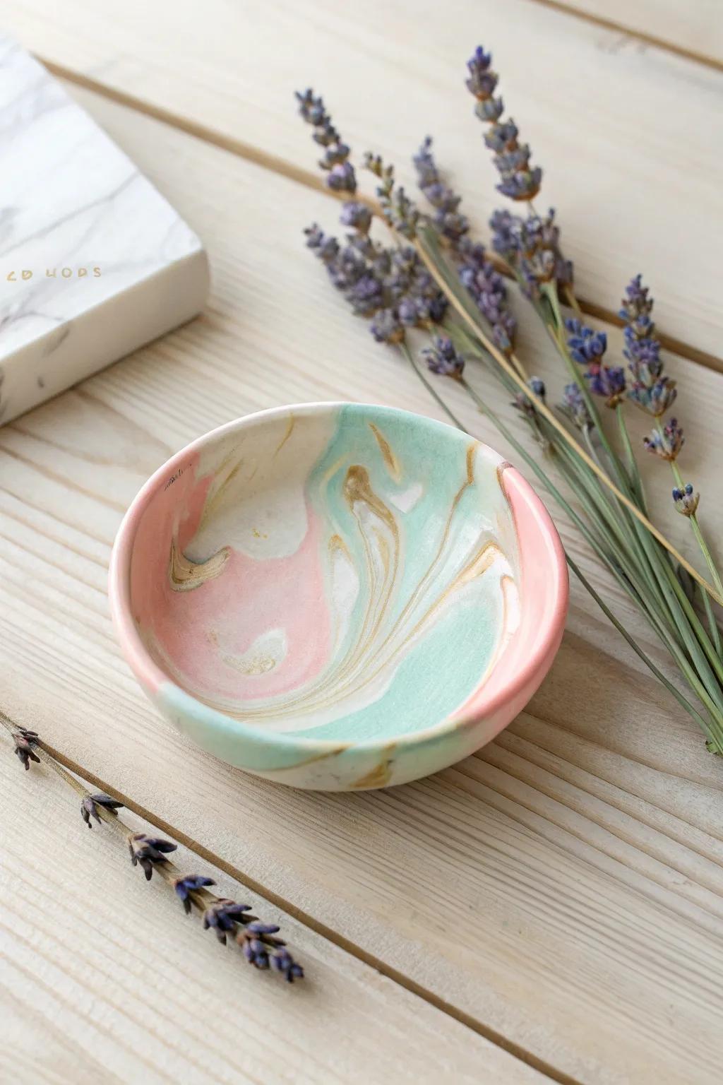 Fashioned with affection: A dash of elegance with a handmade forming clay tray, impeccable for gifting. 🎨✨