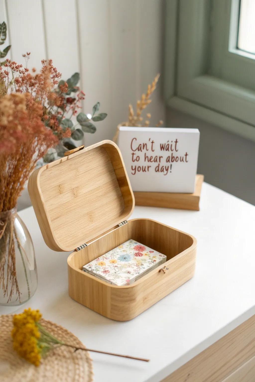 A heartfelt note from home, blending simplicity and warmth with every packed lunch.