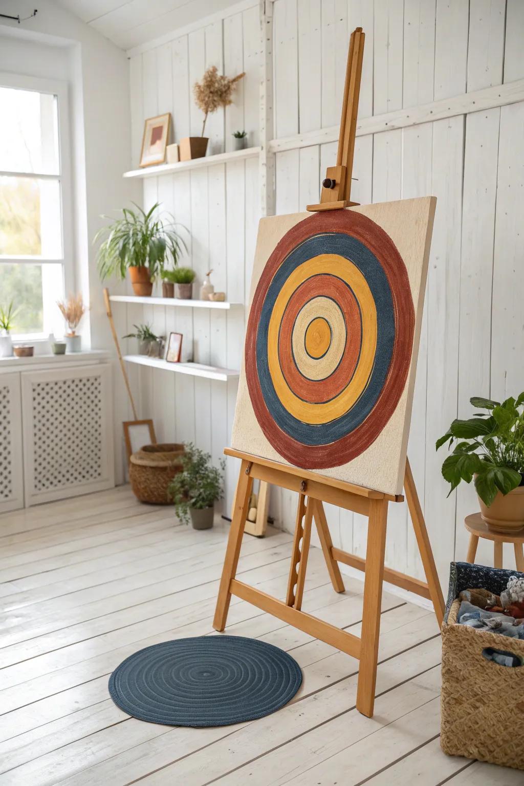 Embrace the allure of the circle of existence through vibrant, handcrafted meditation artistry.