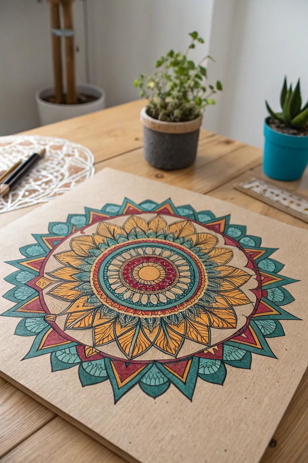 Locate your equilibrium through Contemplative Mandalas: a harmonious fusion of art and tranquility.