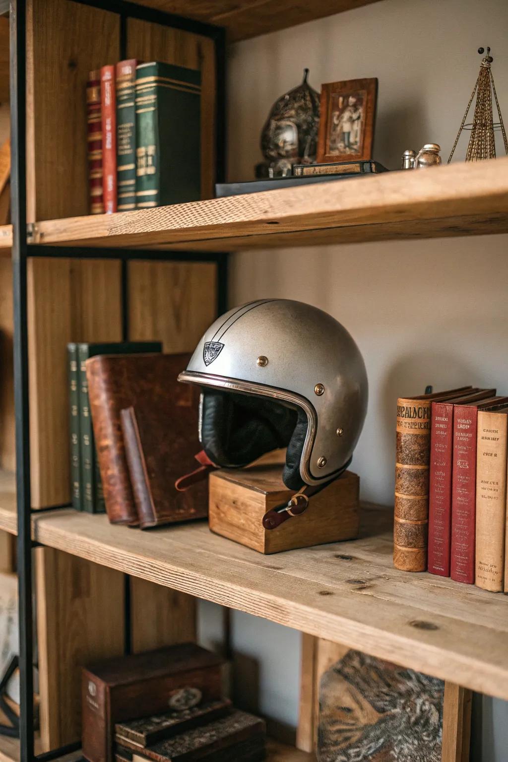Elevate your bookshelf with a touch of craftsmanship and personality.