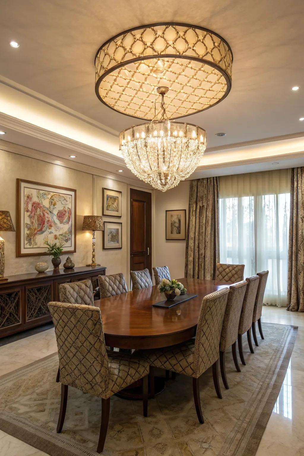 Sculpted illumination as a functional art piece.