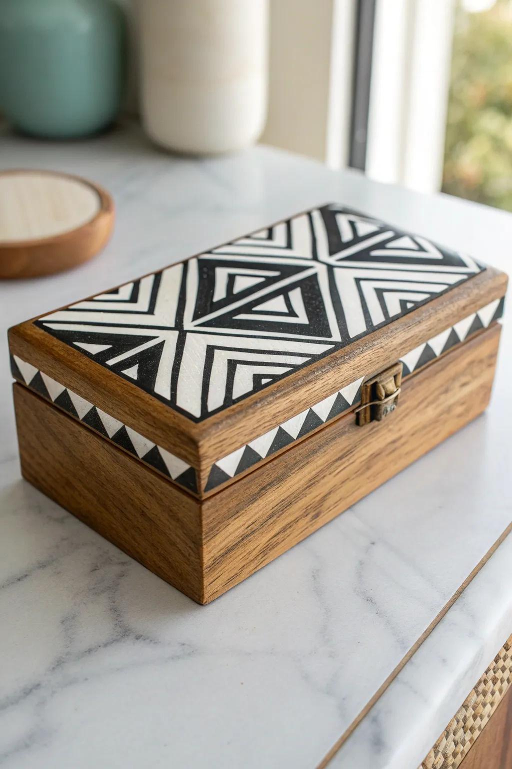 Embrace elegance with this monochrome masterpiece—where simplicity meets striking design.