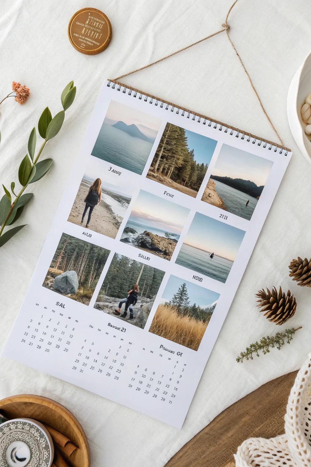 Capture your year in style with a personalized calendar collage, where every month tells its own story.