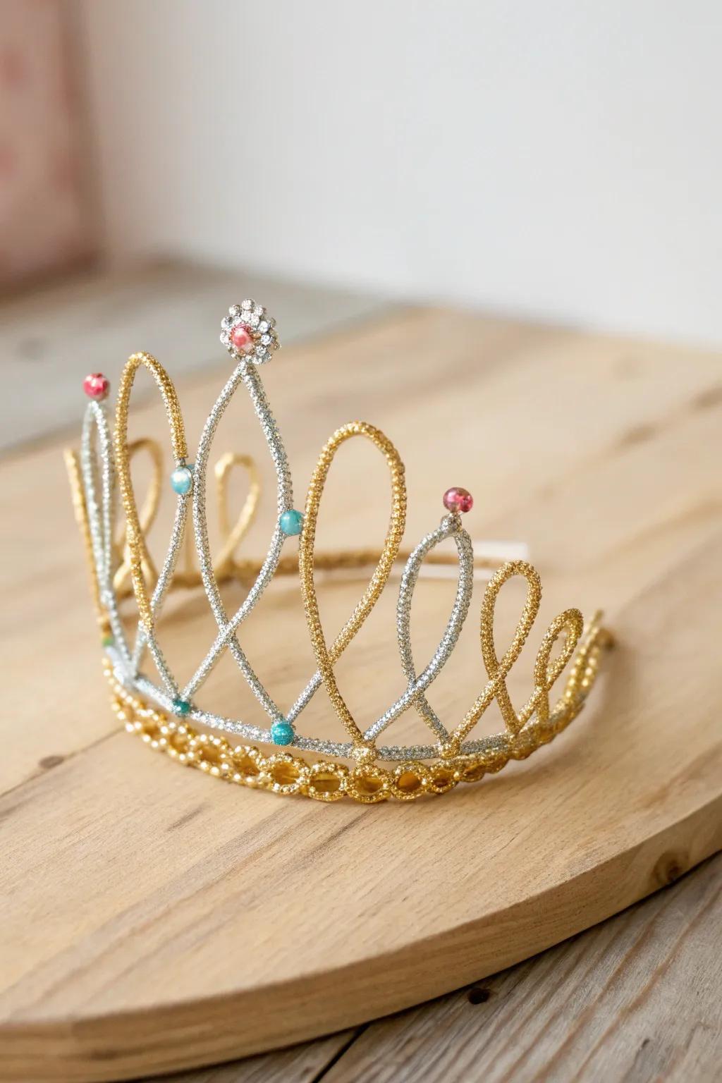A hint of iridescence and refinement—handcrafted diadems for your intrinsic princess.