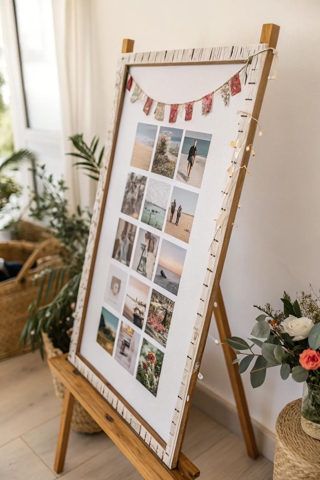 Revamp your poster into a heartfelt showpiece via individualized photo segment edges.