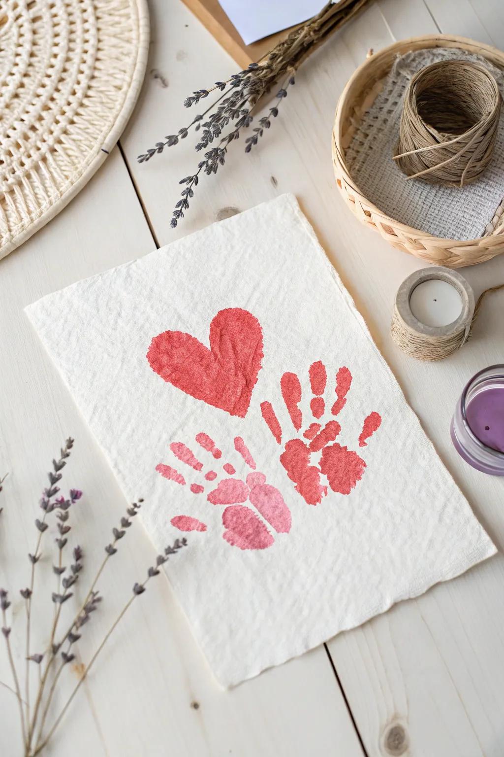 Cherish those little moments with handmade heart art.