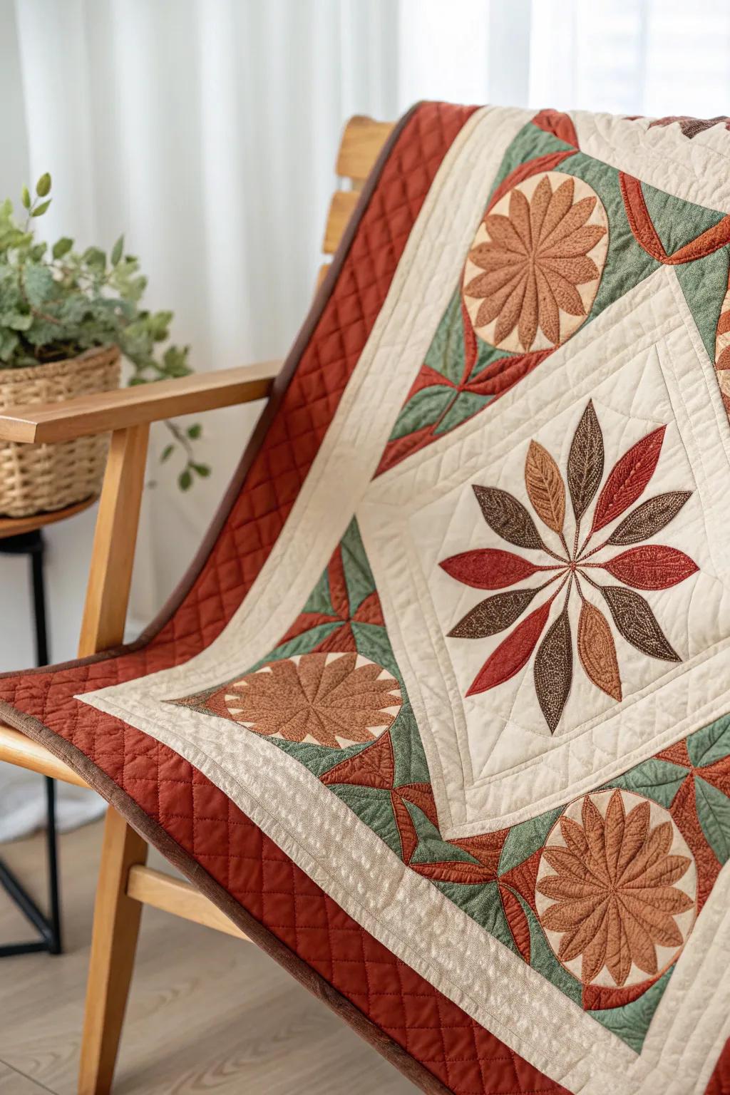 Echo the core of your quilt through a border that unifies and enhances the design, celebrating minimalist allure and bold craftsmanship.
