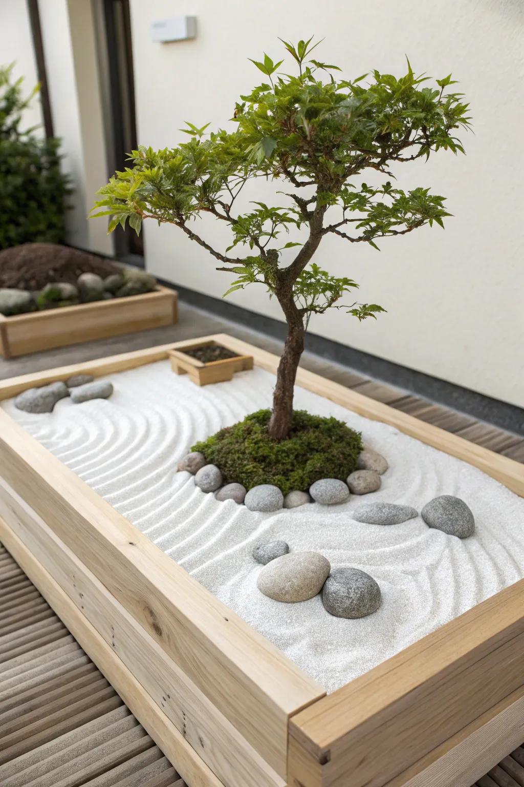 Discover tranquility within your garden with a Contemplative-inspired raised bed. 🌿🪨 #GardenZen #UnderstatedSplendor