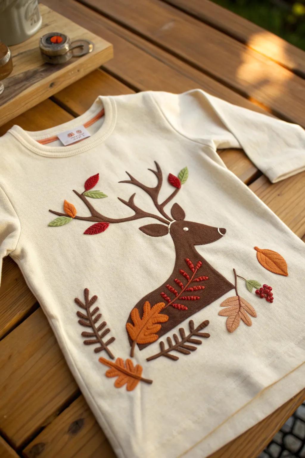 Infuse a dash of whimsy into your wardrobe with DIY felt deer appliqués. Impeccable for a snug craft day!