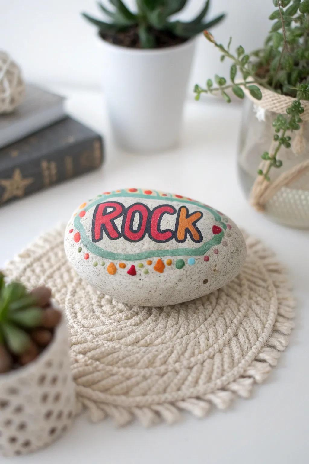 Imbue a dash of whimsy to your work setting through humorous word stones!