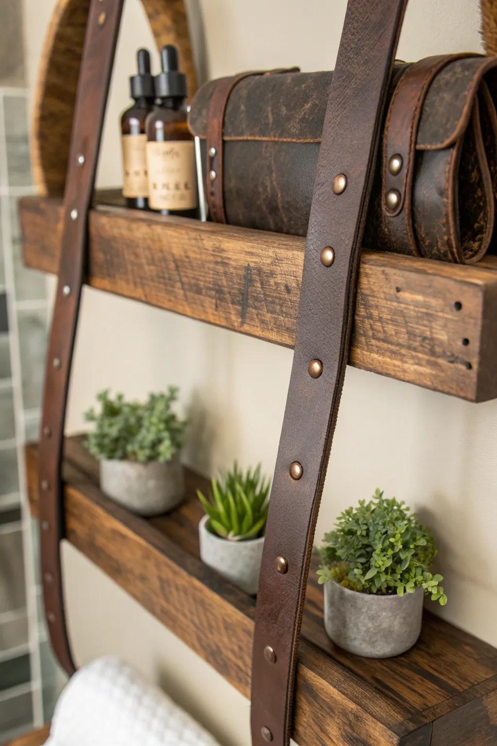 Elevate your area with the eternal enchantment of hide band shelving.