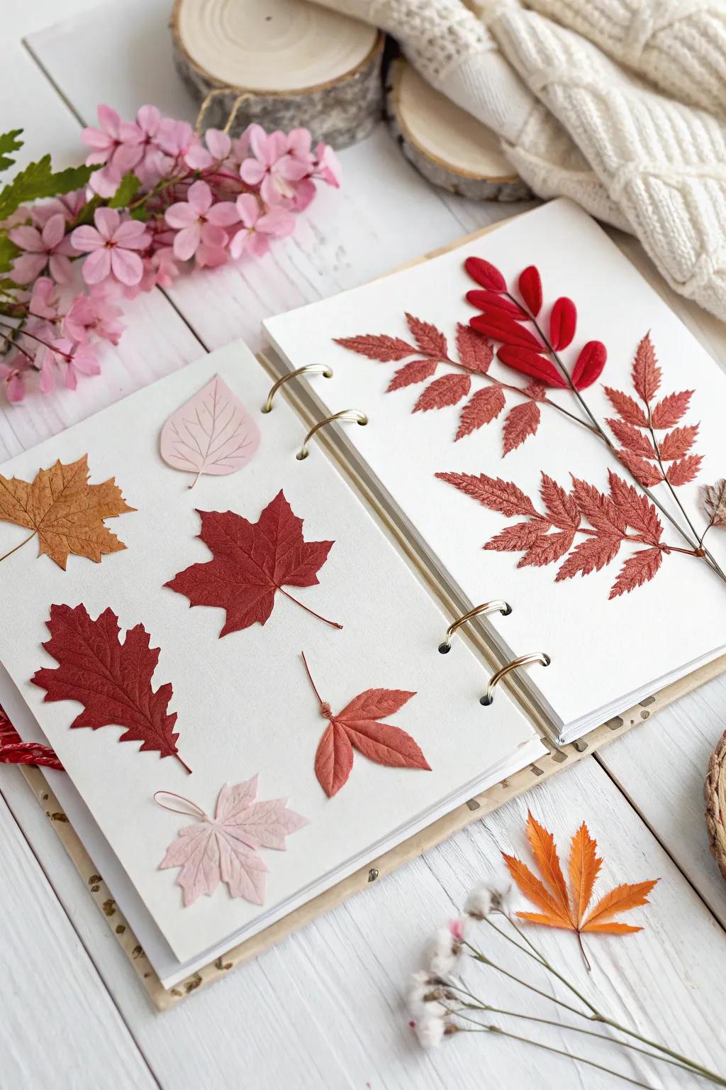 Encapsulate the quintessence of the periods through an understated scrapbook page that intermingles Scandinavian simplicity with boho charm.