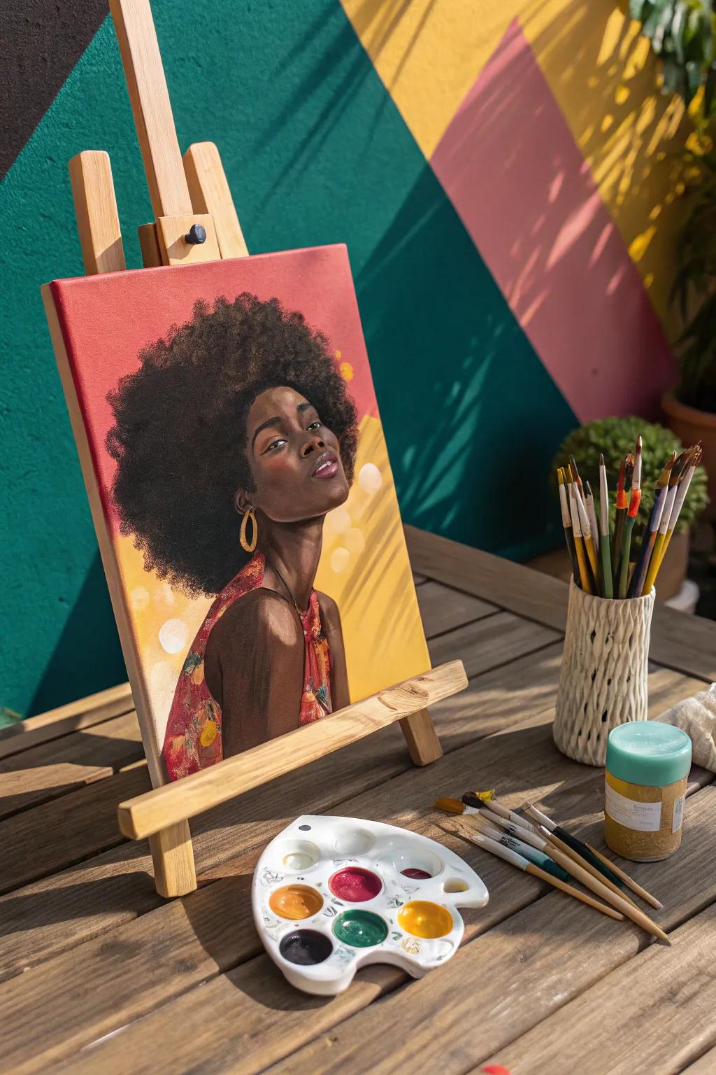 Unleash creativity using bright, daring backdrops. Let minimalist and bohemian flair create magnificent artwork.