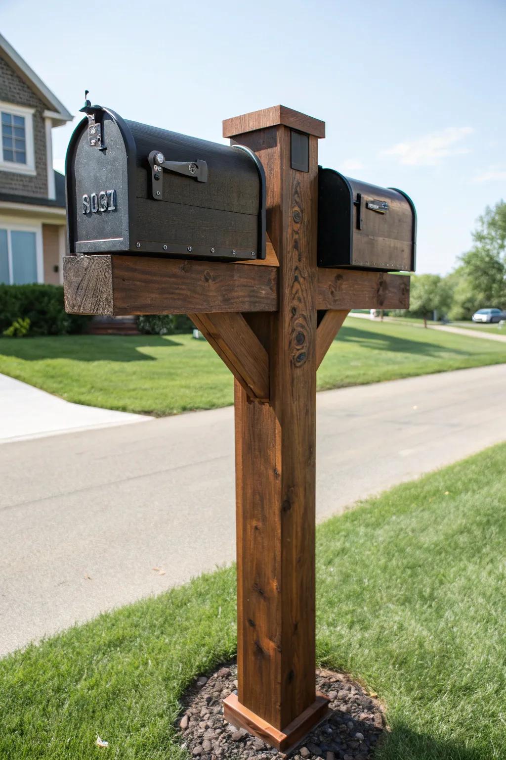 Uplift your frontage allure with a dual pillar design that merges functionality with artisanship.