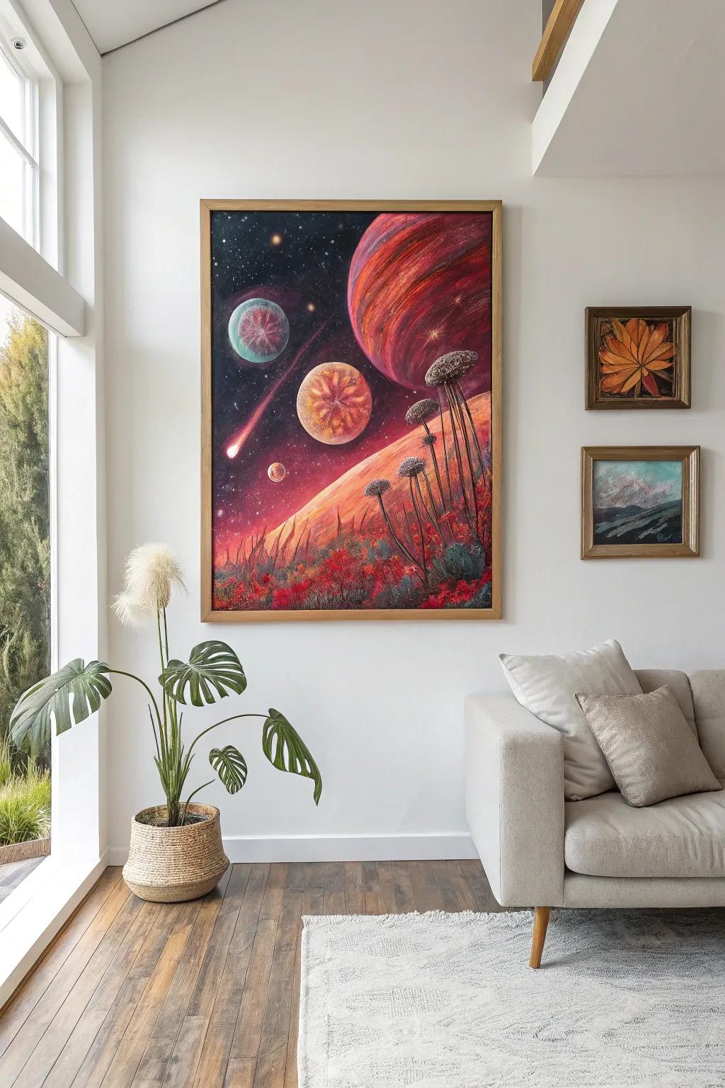Venture into another realm through breathtaking alien terrains that ignite the imagination and transform your ambiance.