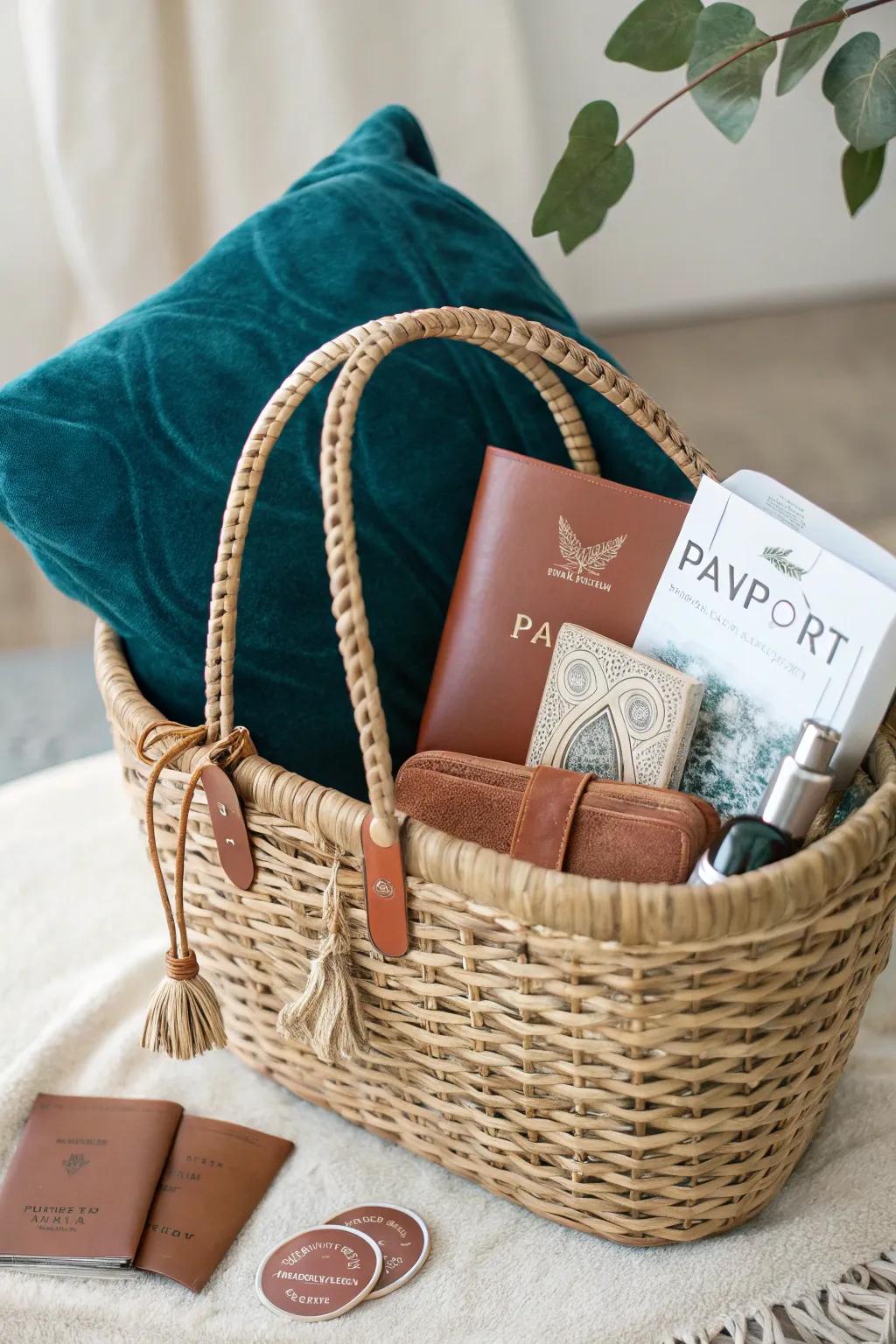 Gift the roamlust in him using this stylish journey basics basket, perfect for his next adventure!