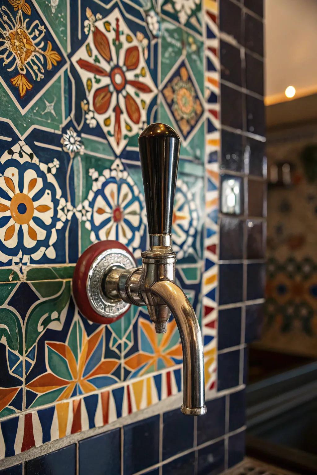 Improve your bar space through a vibrant hint of ingenuity.