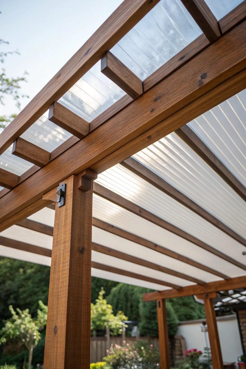 Experience the elegance of a resin roof: where light meets resilience in perfect harmony.