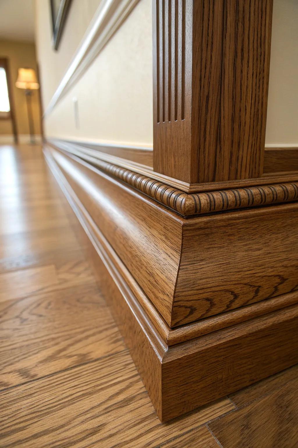 Improve your area with the art of layered skirtings, where craftsmanship meets modern design.
