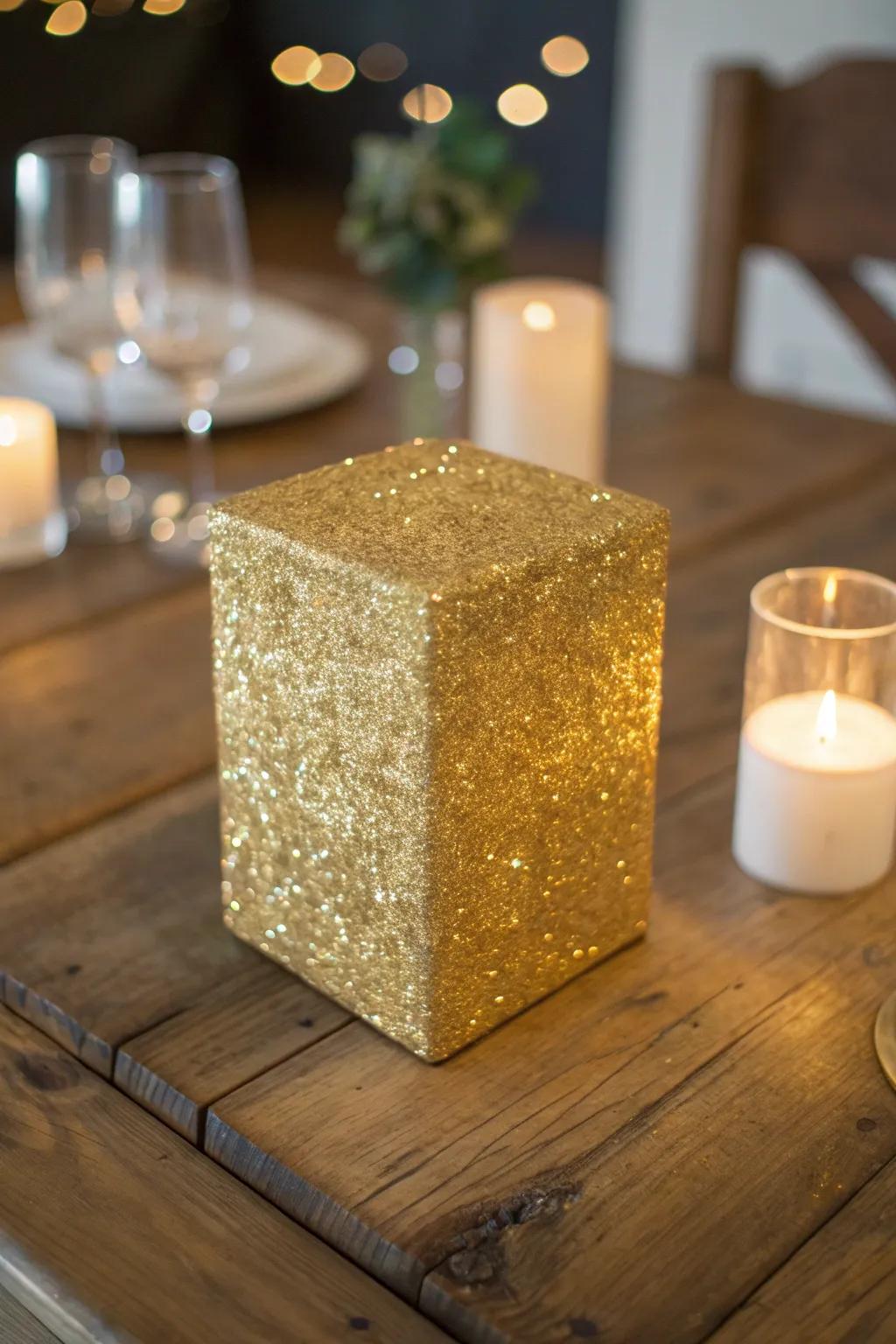 Illuminate your holiday decorations using a touch of handcrafted sparkle.