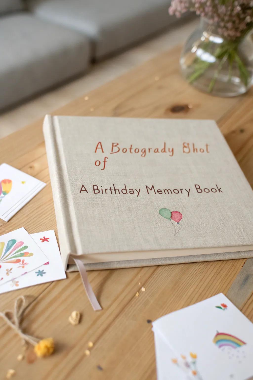 Capture the essence of sincere memories with missives from the young ones. 🌿📖 #MemoryBook #MinimalistCharm