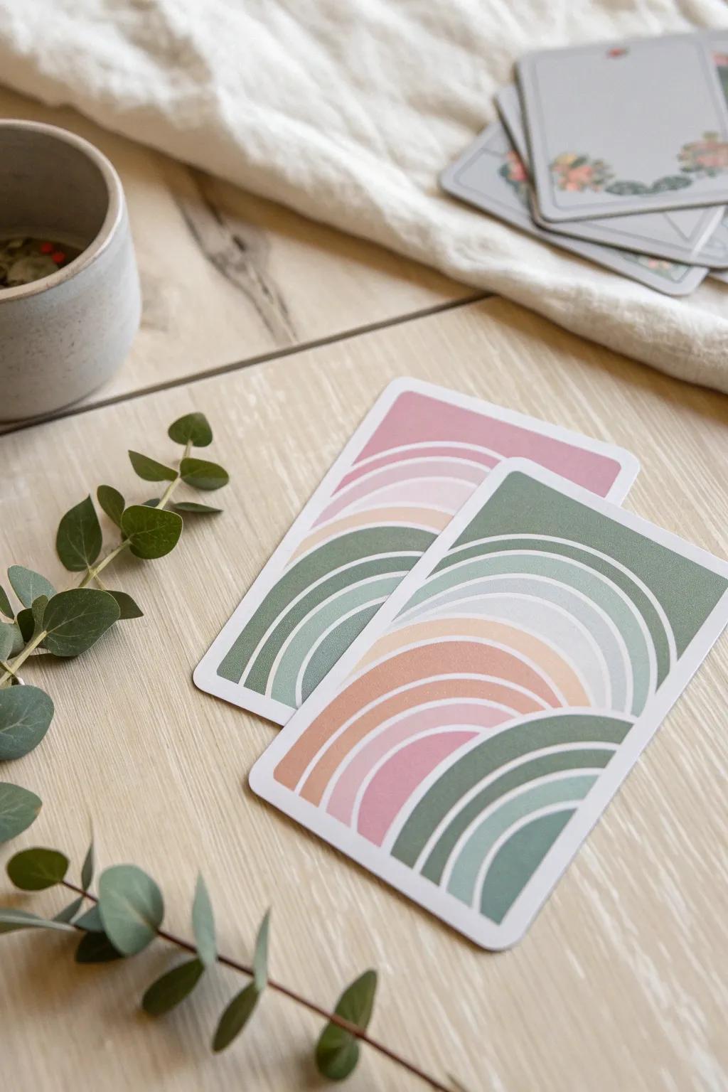 Discover the art of layered transparency in board game card design, where simplicity meets intrigue.