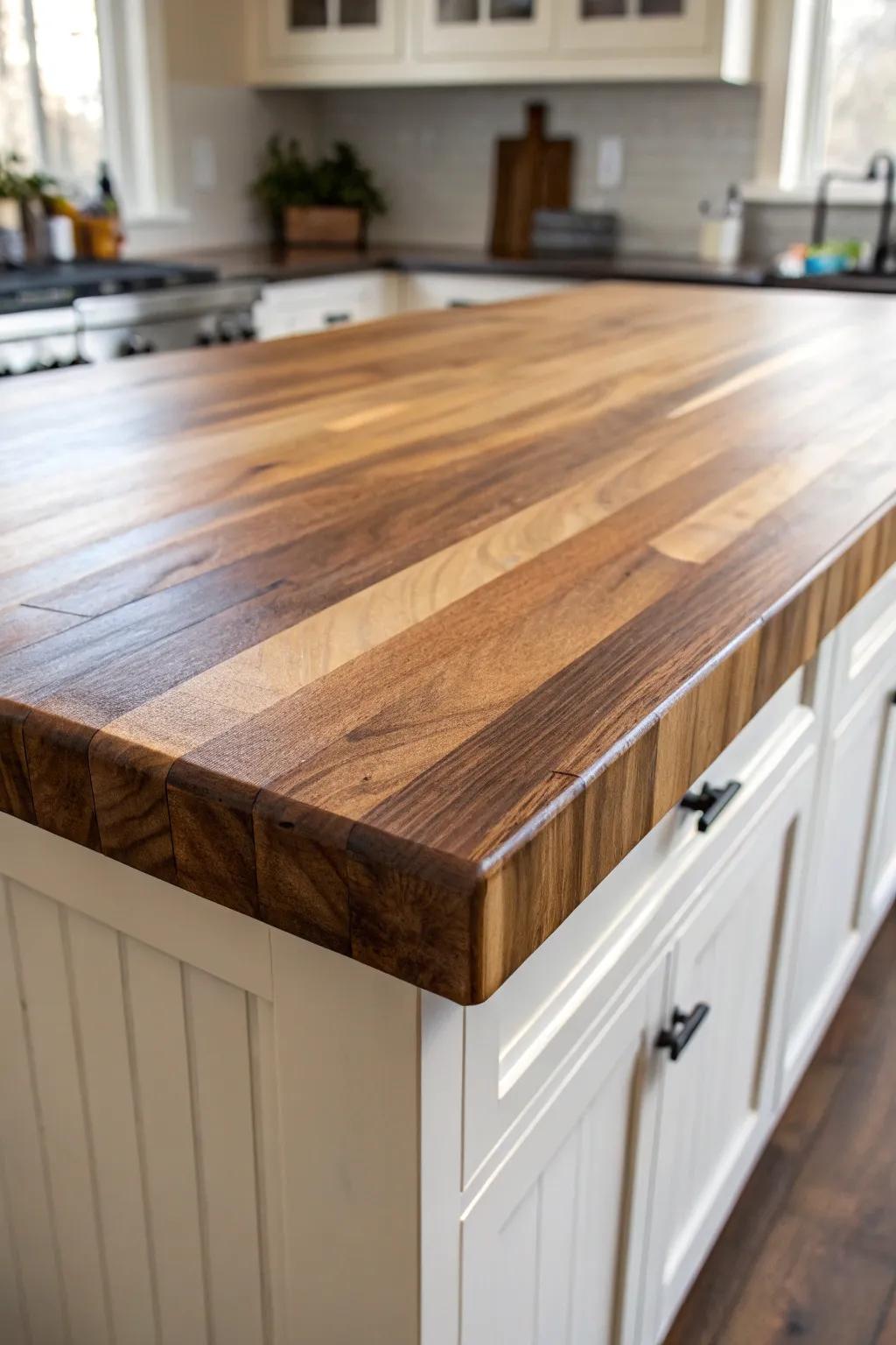 Transform your culinary space with a stunning gradient butcher block – where artistry encounters artistry.