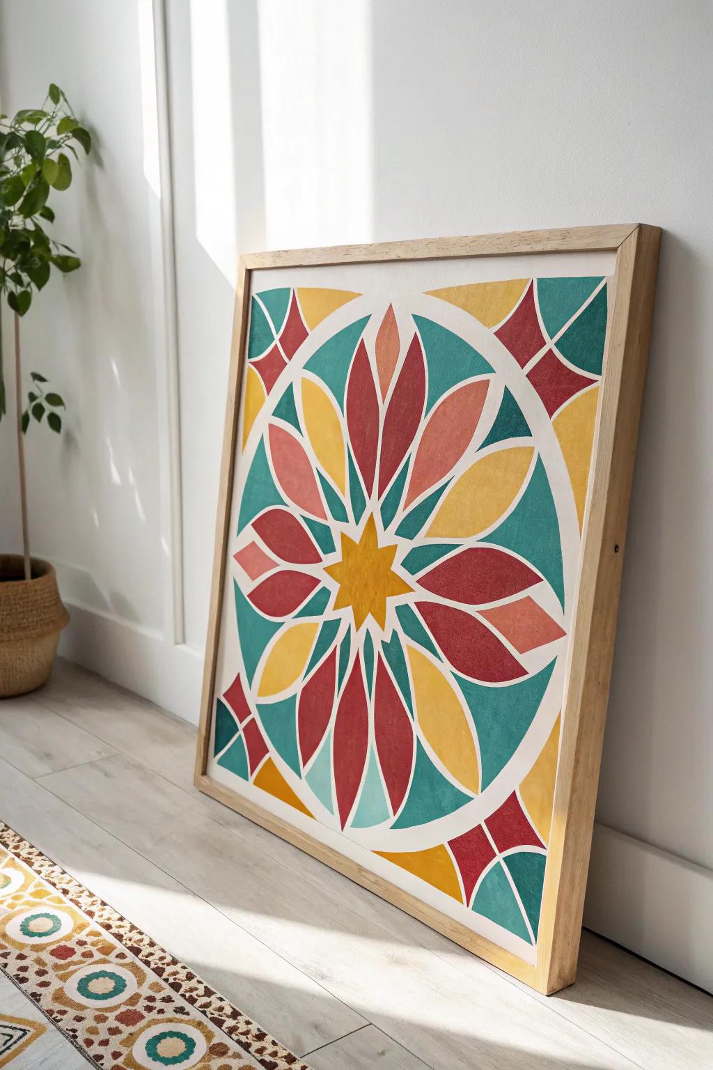 Unleash your child's creativity with an optical design of colors and patterns!