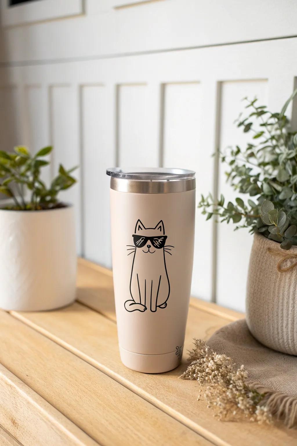 Sip with a smile: Elevate your day with a touch of humor and minimalist elegance.