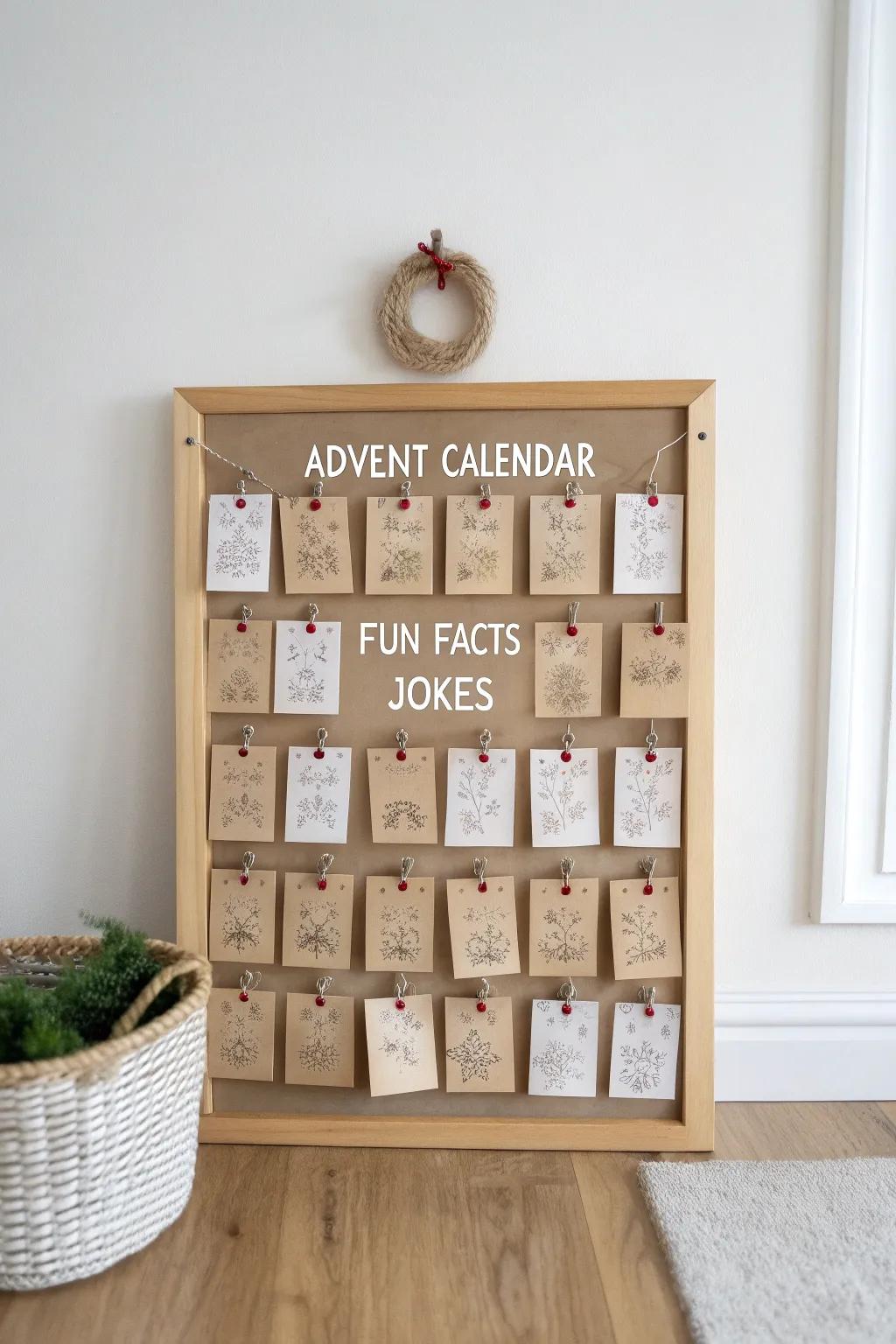 Uncover daily joy and learning with this charming advent calendar noticeboard. 🎄✨ #ClassroomMagic