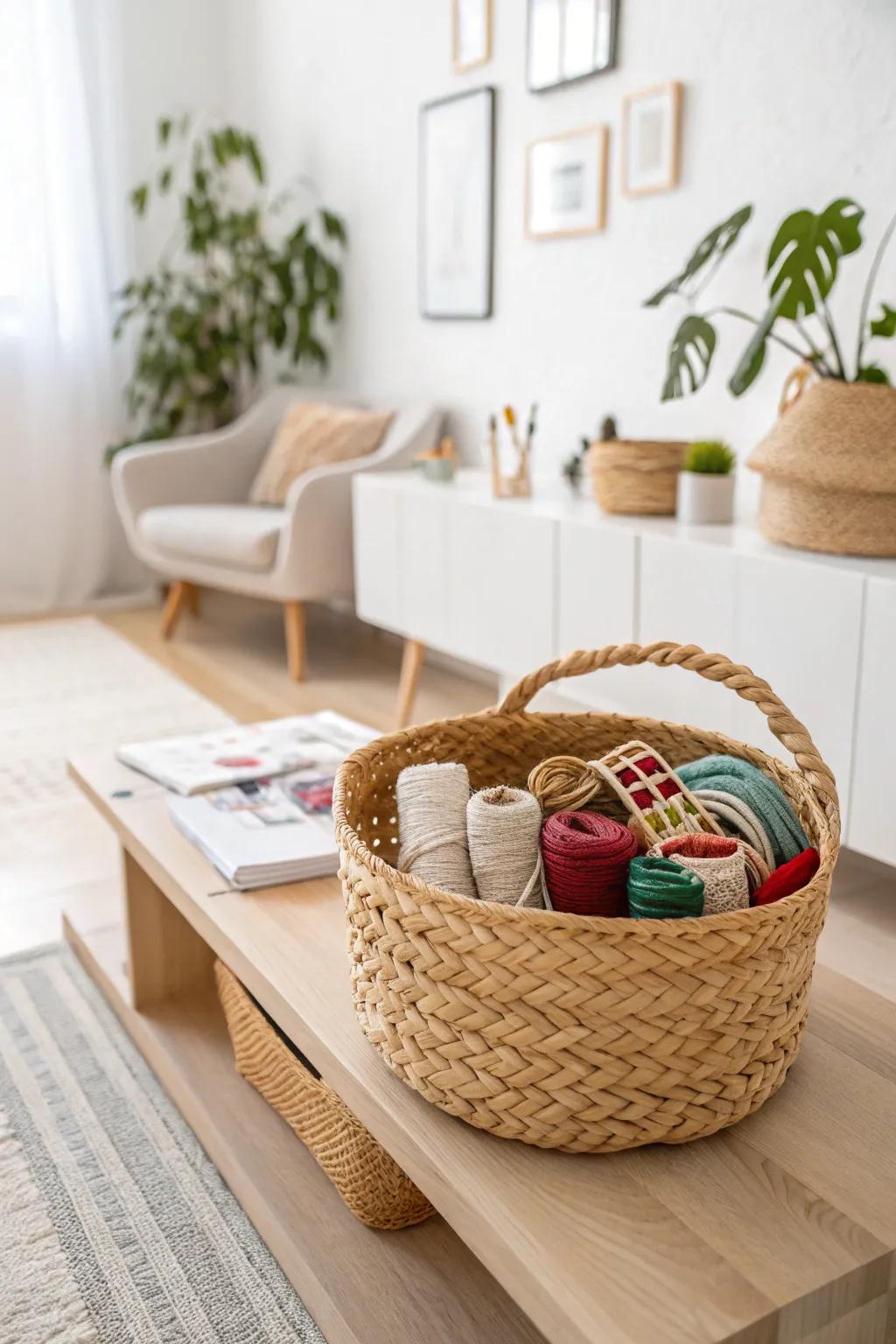 Add style to your craft space with boxes that mix style and use.