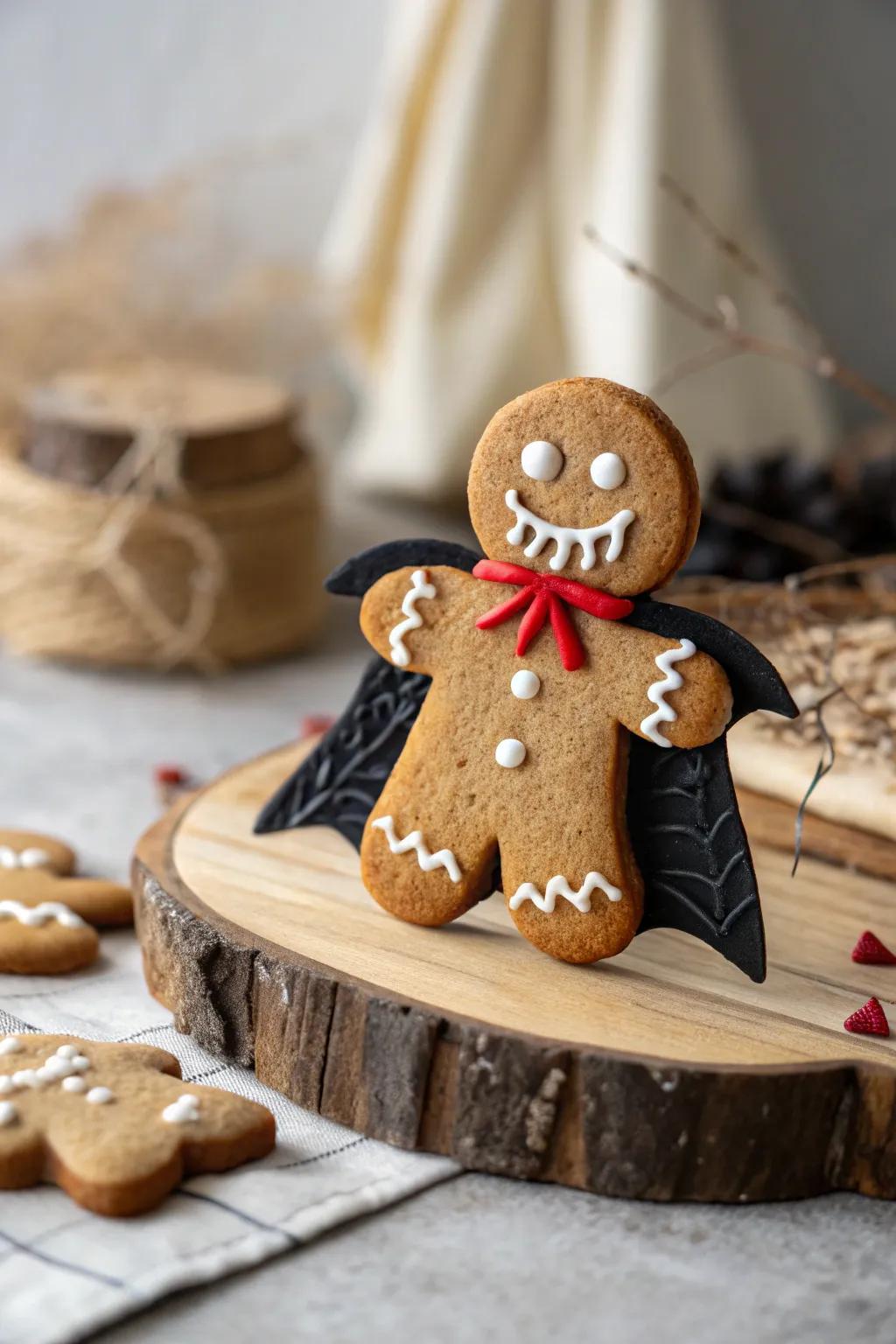 Embrace the eerie season with this fang-tastic sweetbread night creature!