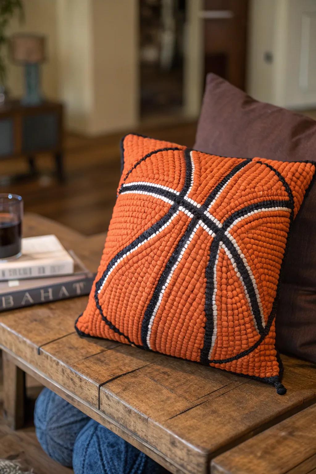 Elevate your area with a self-designed basketball cushion covering—where elegance encounters sport.