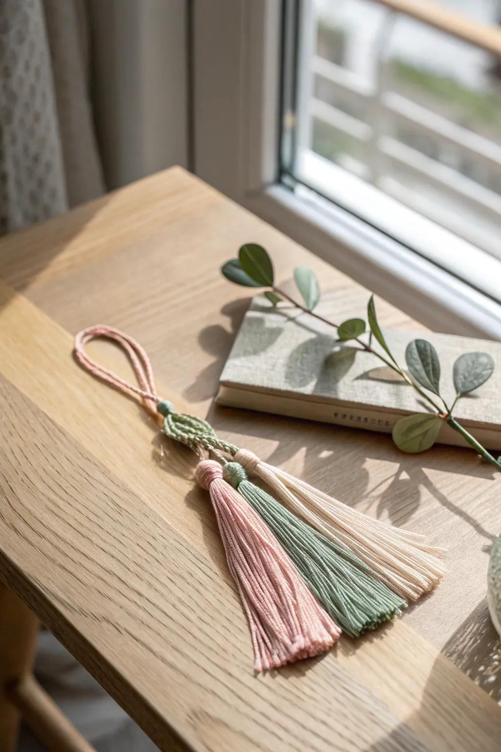 Elevate your reading experience with these delightful DIY fringe bookmarks, melding effortlessness and elegance in each thread.