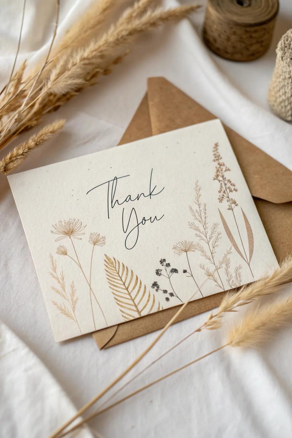 Express gratitude sustainably with eco-friendly elegance.