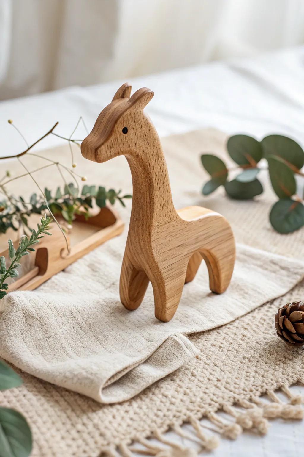 Celebrate the joy of bestowing with this captivating handcrafted timber plaything, impeccable for sparking imagination and delight.