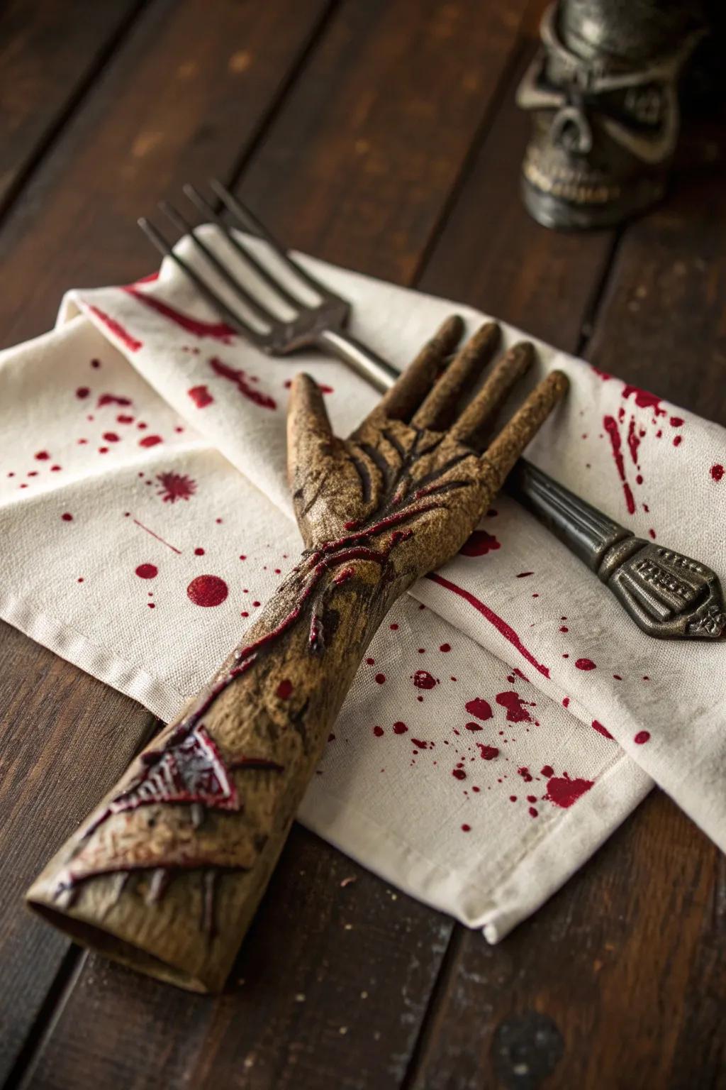 Elevate your table arrangement with a touch of horror—undead style.