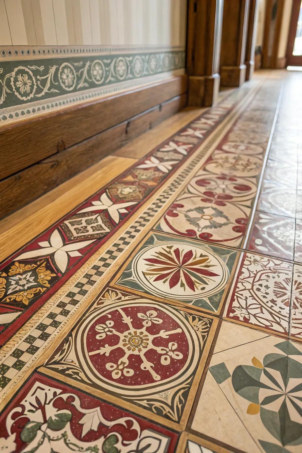 Change your area using the artistry of wallpaper flooring, a game-changer for DIY enthusiasts.