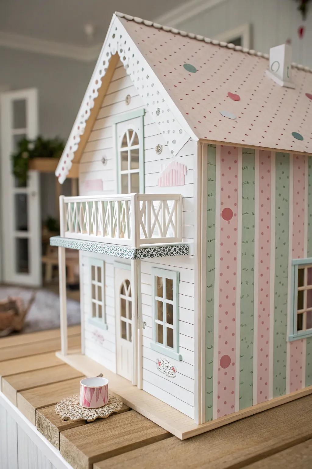 Transform your dollhouse with lively designs that make a statement in simplicity and style.