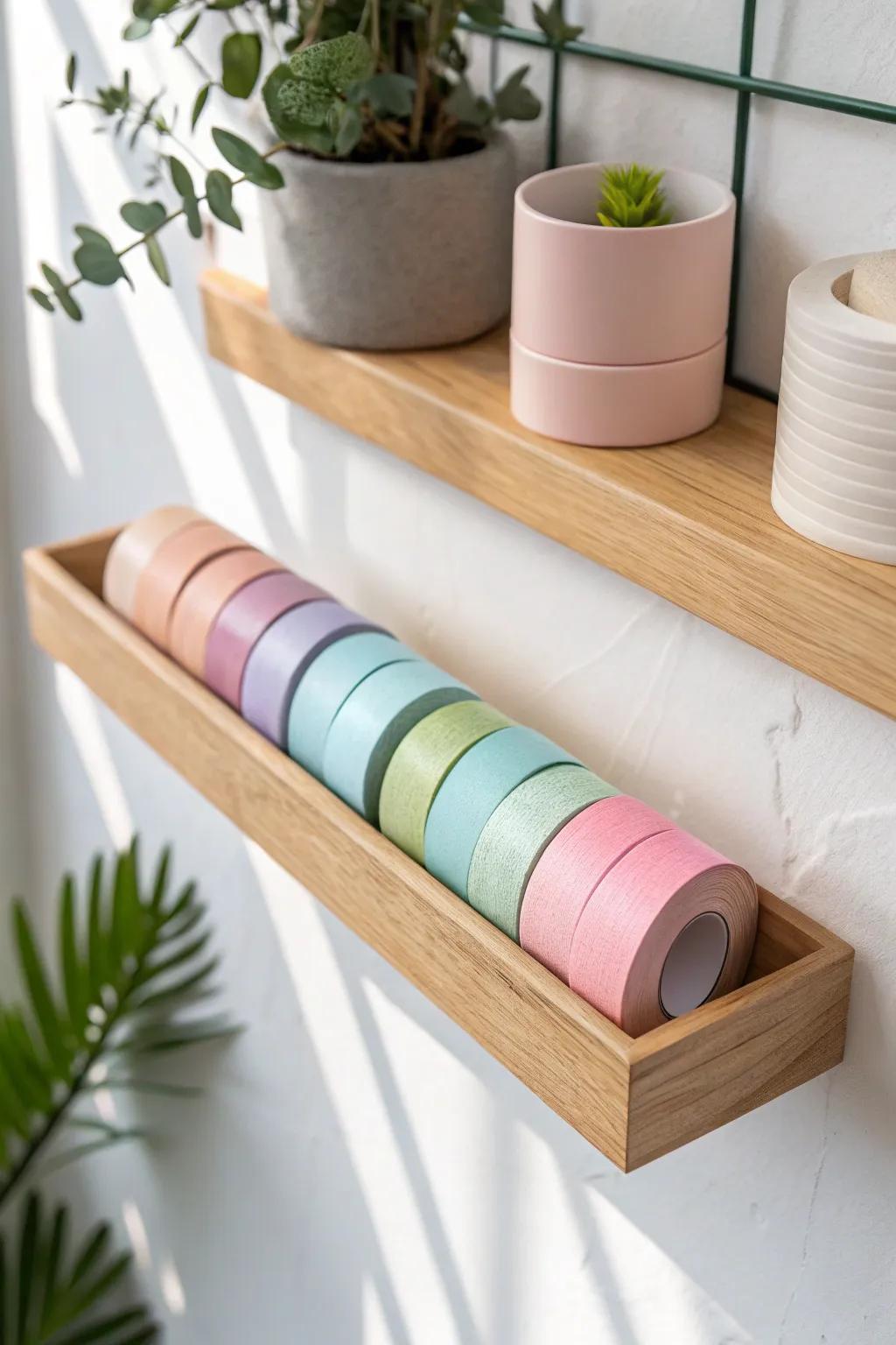 With a dash of color and creativity, you can transform your area; use adhesive material to adorn in style!