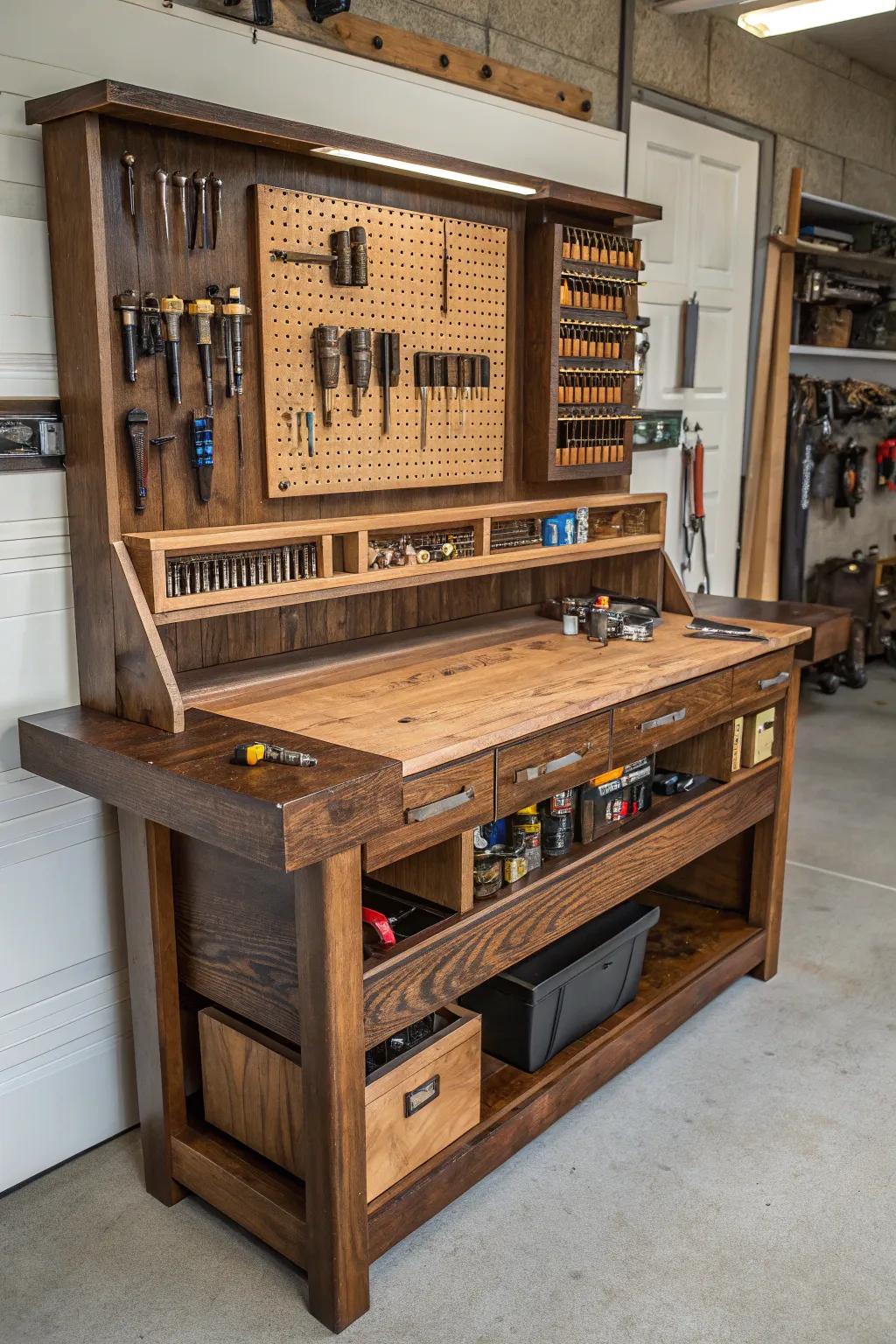 Elevate your craft with a multi-level workstation designed for the multitasker.