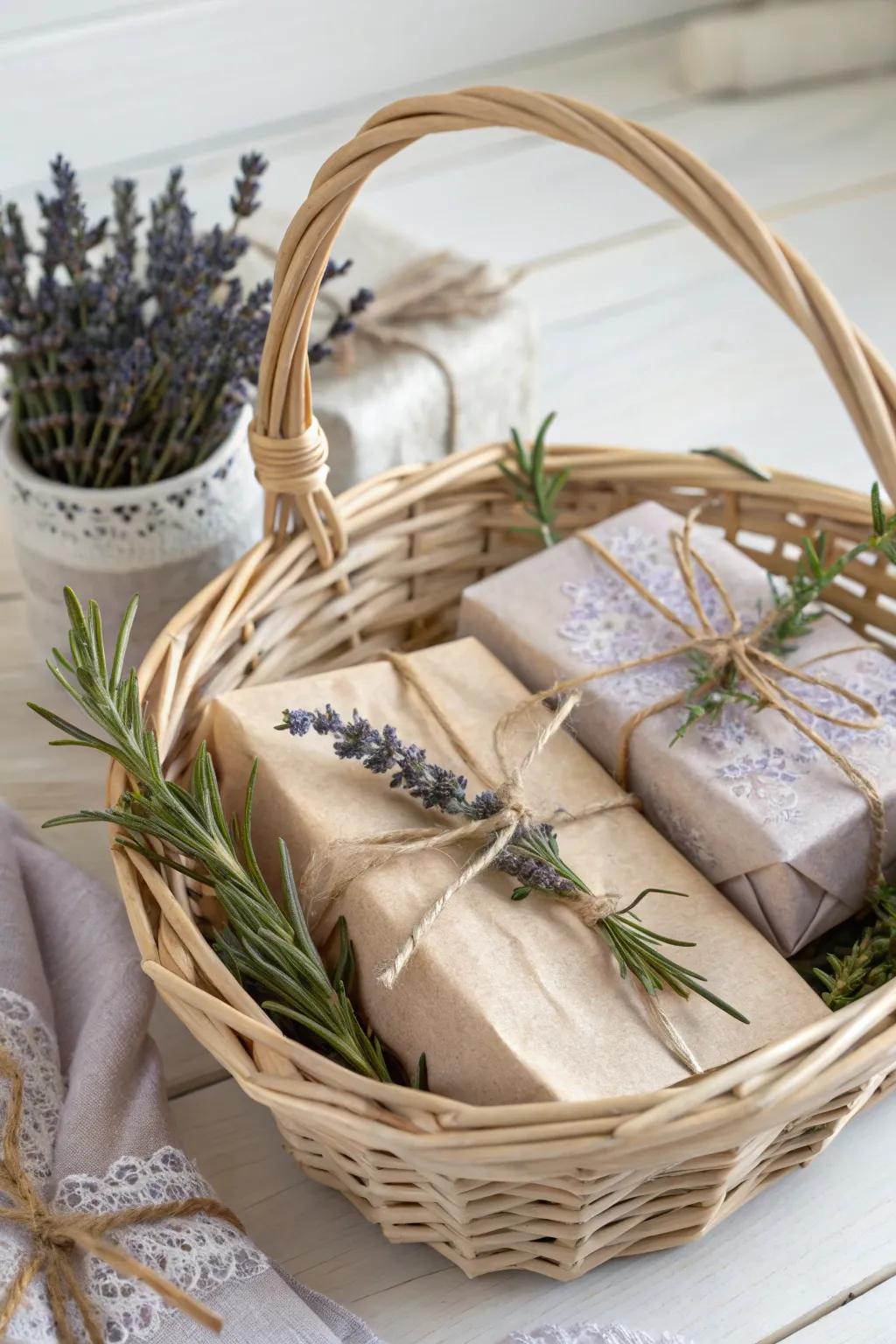 Embrace the beauty of nature with this elegantly crafted gift basket, perfect for adding a touch of serenity and charm to any occasion.