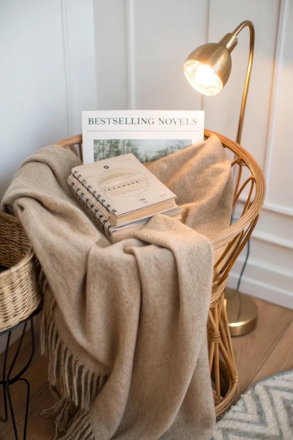 Nestle in flair with the Bookworm's Refuge basket—impeccable for serene nights within with your favored reads.