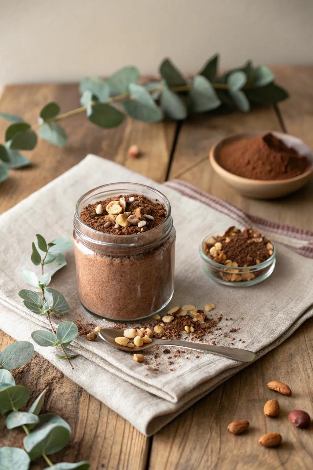 Indulge in the perfect blend of cocoa and crunch with our Nutty Chocolate Blend. A cozy treat for those serene nights in.