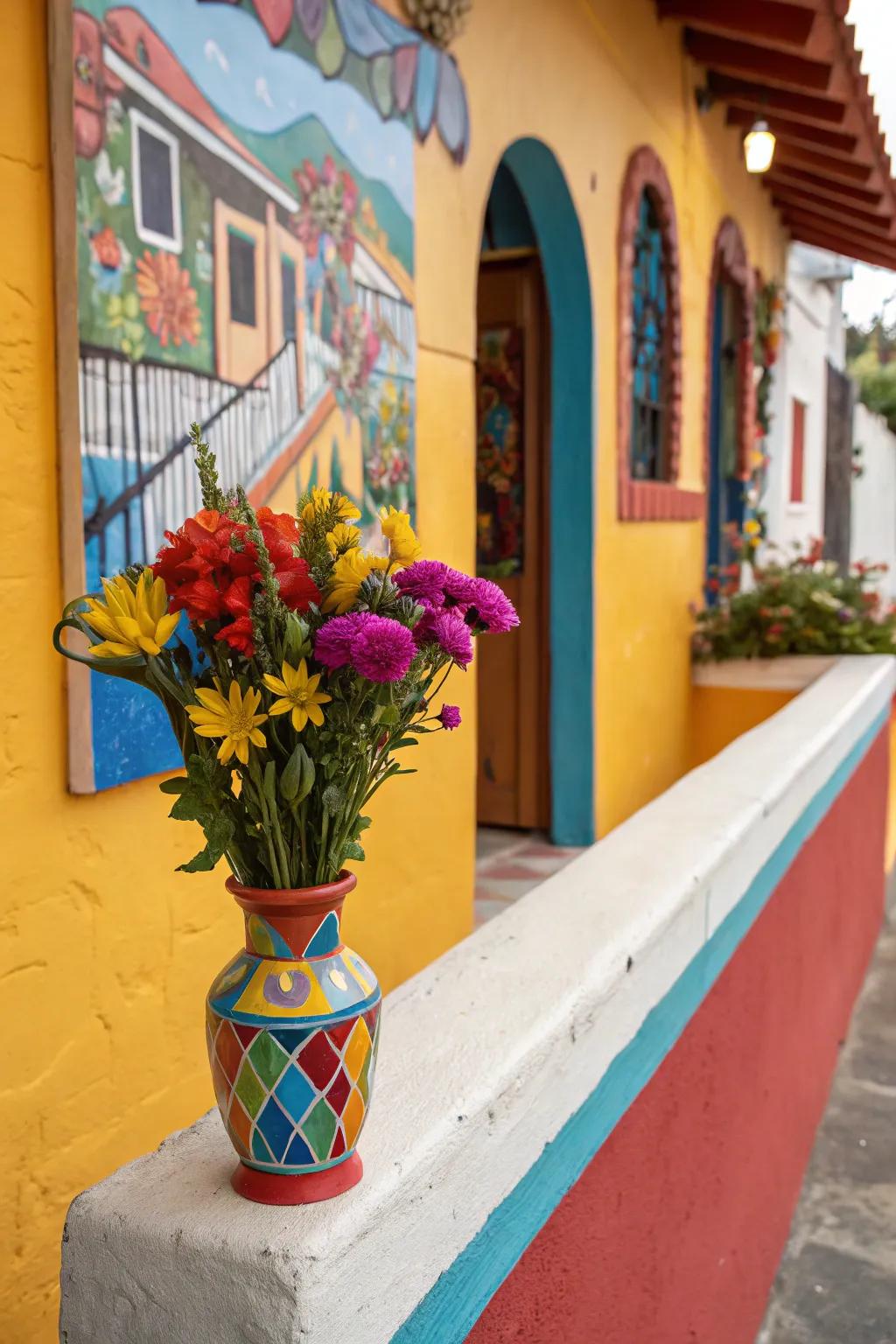 Make a bold statement with a vivid dash of color.