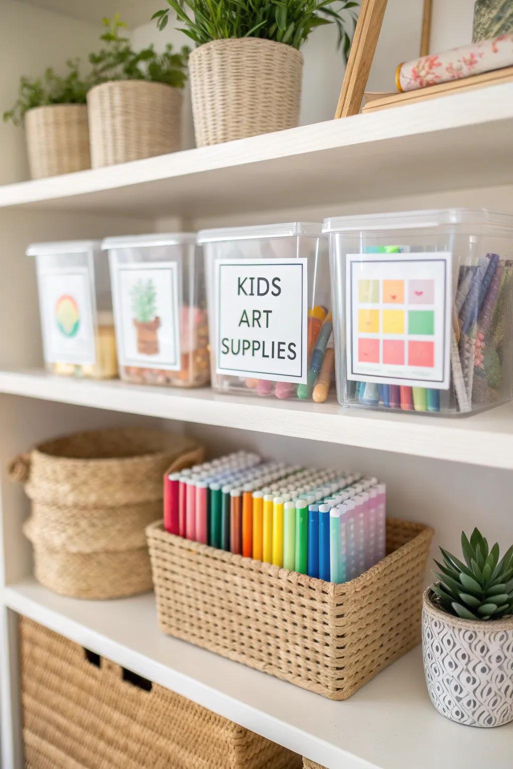 Transform disorder into inventiveness with color-coded harmony.