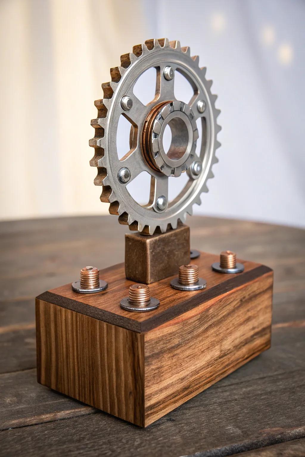 Celebrate creativity and sustainability with this upcycled masterpiece.